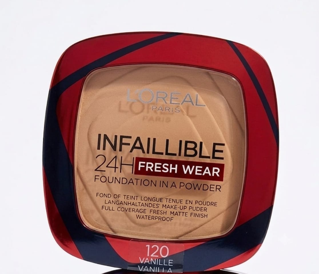 L'Oréal Paris Infallible 24H Fresh Wear Powder Foundation (Full Coverage & Waterproof)
